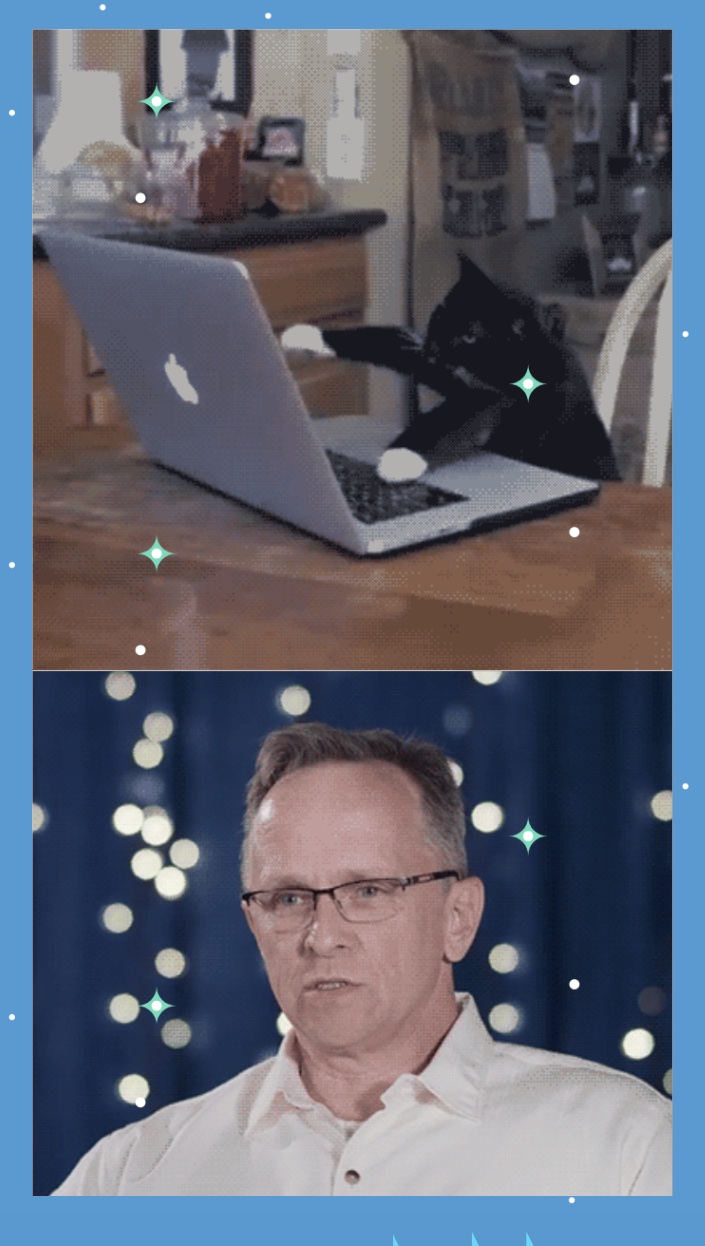 Partial screenshot from Datto 2017 Year in Review highlighting a fun cat gif